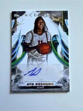 Topps Ayo Dosunmu Signed Inception Basketball Card Auto